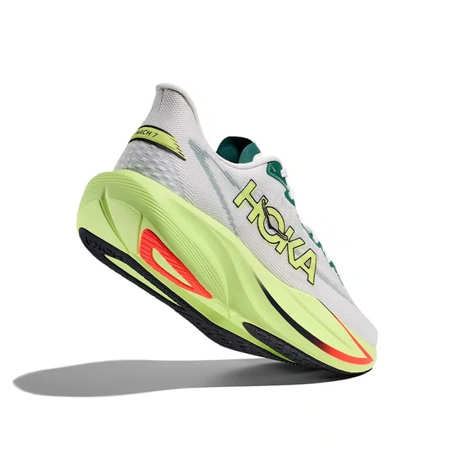 Tênis HOKA Mach 7 Masculino Cinza e Verde