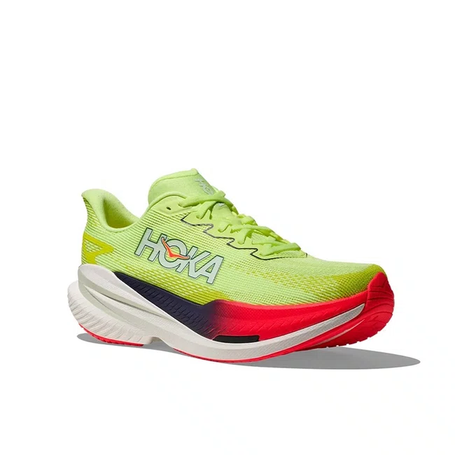 Tênis HOKA Mach X 3 Masculino Verde e Vermelho
