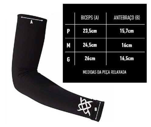Manguito HUPI Bike Preto Proteção UV50+