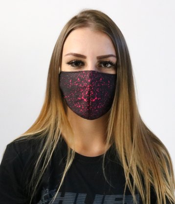 Máscara de Proteção HUPI Splash Preto/Rosa