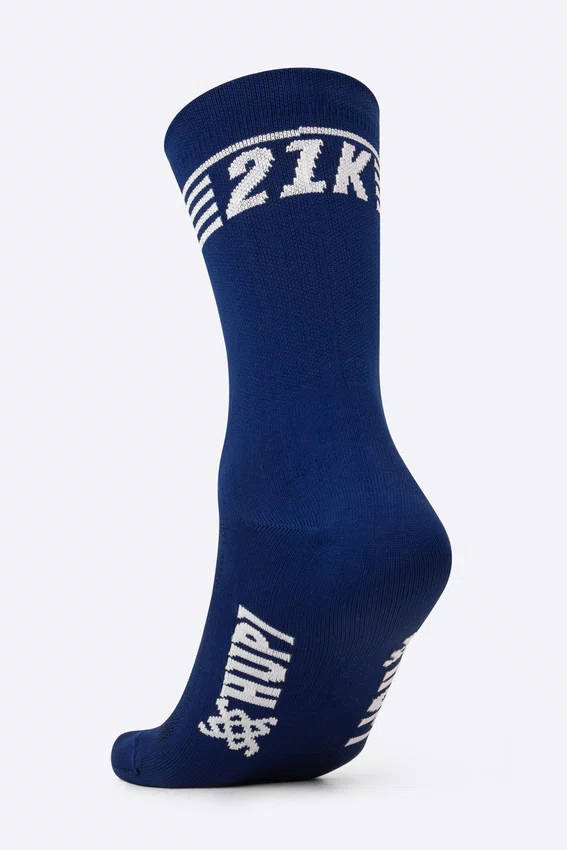 Meia Corrida HUPI 21K Split Azul Marinho