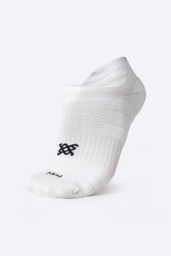 Meia Curta para Corrida HUPI Running Pro Invisível Branco