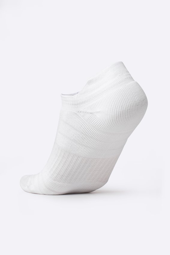 Meia Curta para Corrida HUPI Running Pro Invisível Branco
