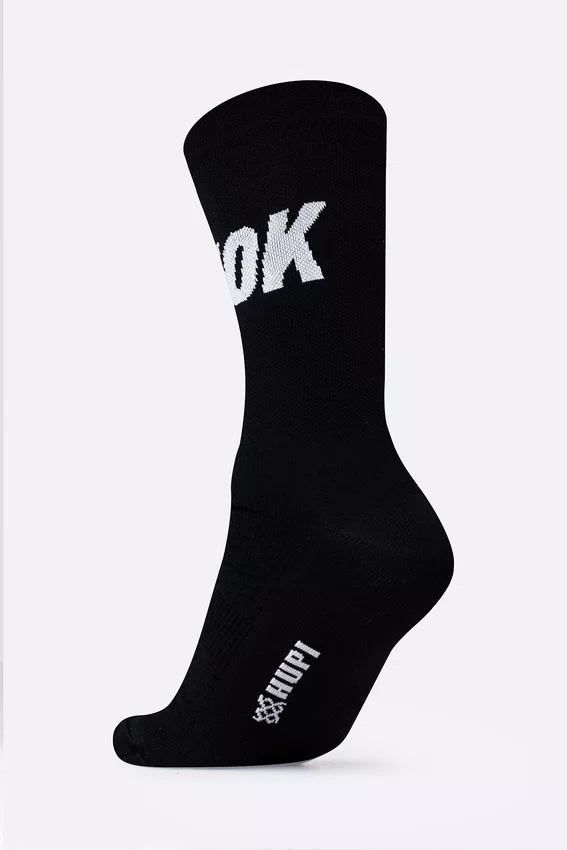 Meia HUPI 10k Preto LT - para Pés Menores