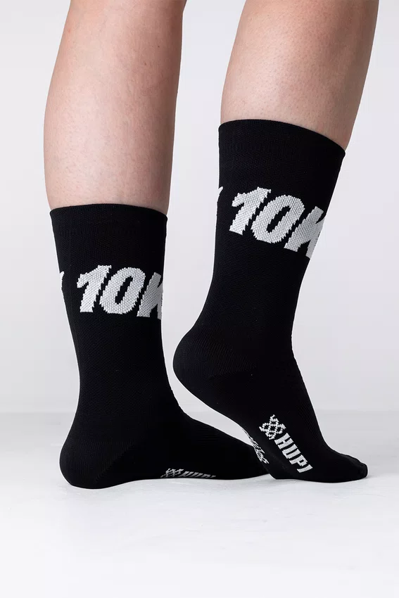 Meia HUPI 10k Preto LT - para Pés Menores