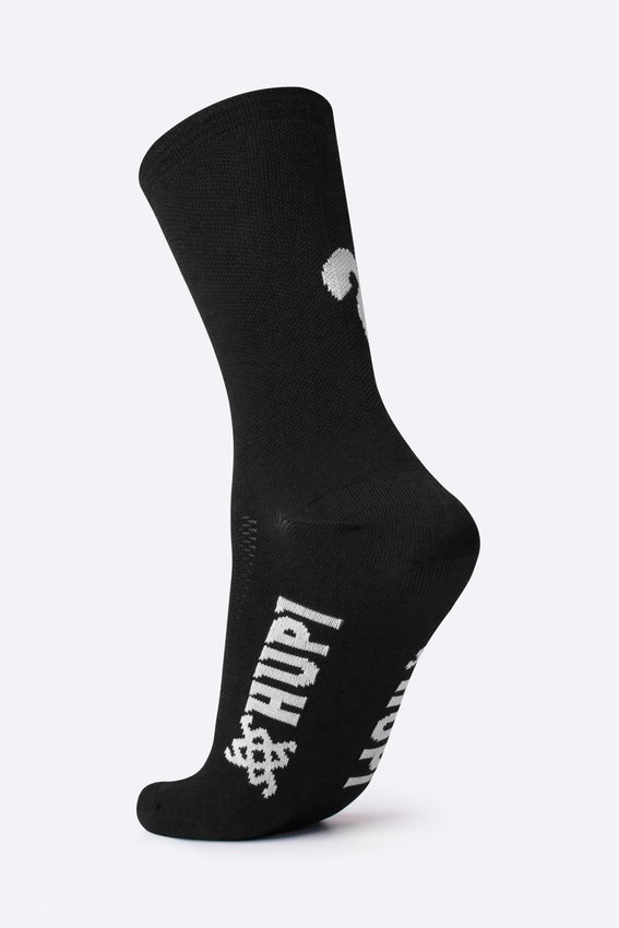 Meia HUPI 21k Ultra Preto - LT para pés menores 34-38