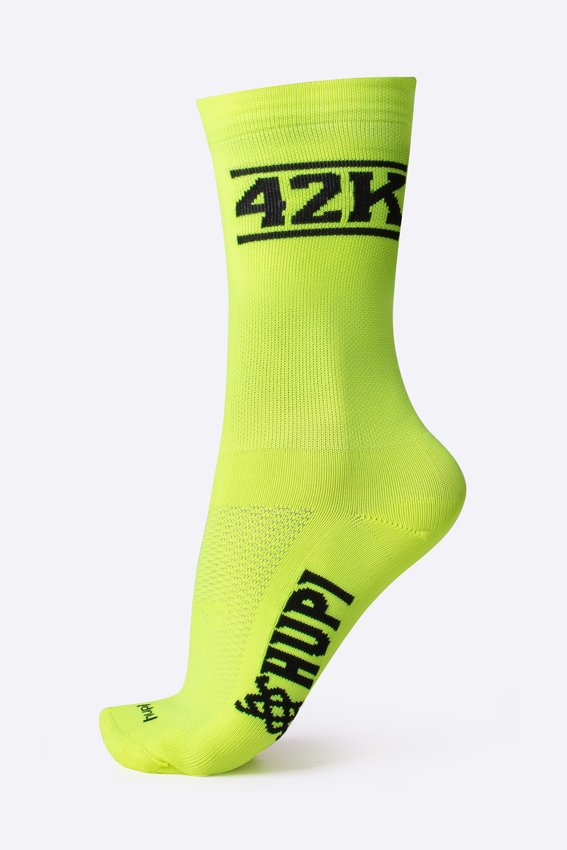 Meia HUPI 42k Neo Amarelo Neon