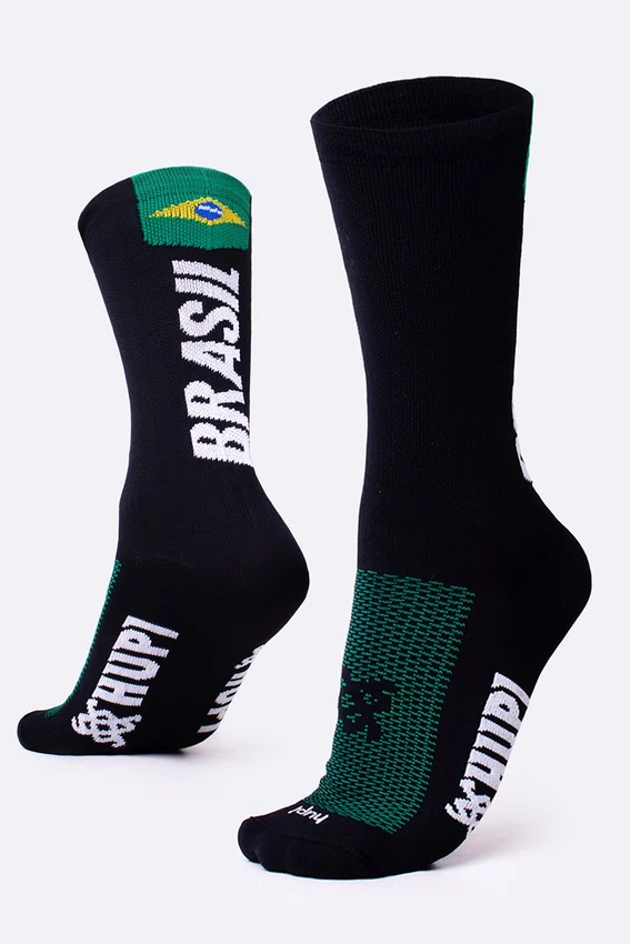 Meia HUPI Brasil 1.0 Preto