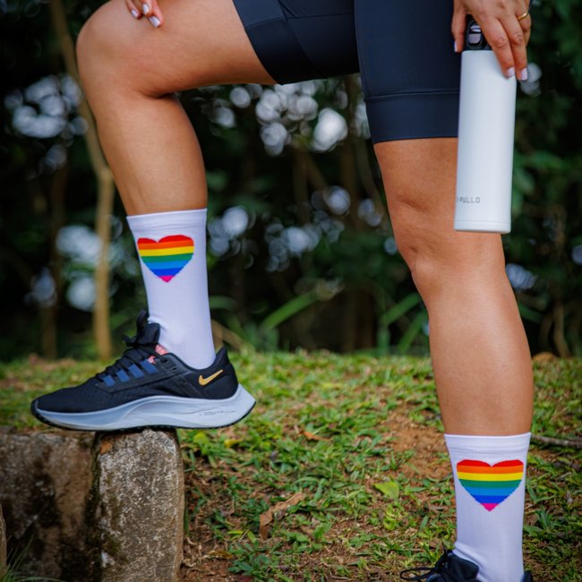 Meia HUPI Colorful Heart