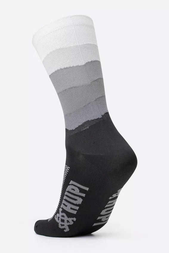 Meia HUPI Colors Preto e Cinza