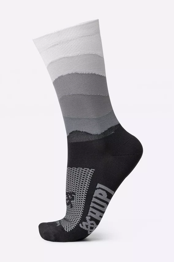 Meia HUPI Colors Preto e Cinza