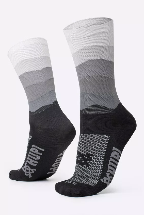 Meia HUPI Colors Preto e Cinza