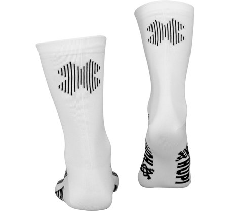 Meia HUPI Double X Branco - Tamanho Plus 42-46