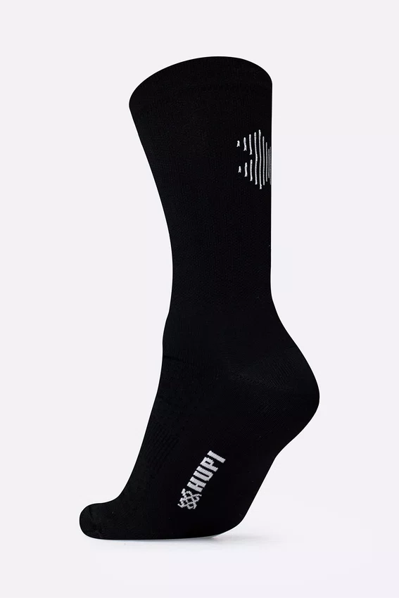 Meia HUPI Double X Preto - Tamanho Plus 42-46
