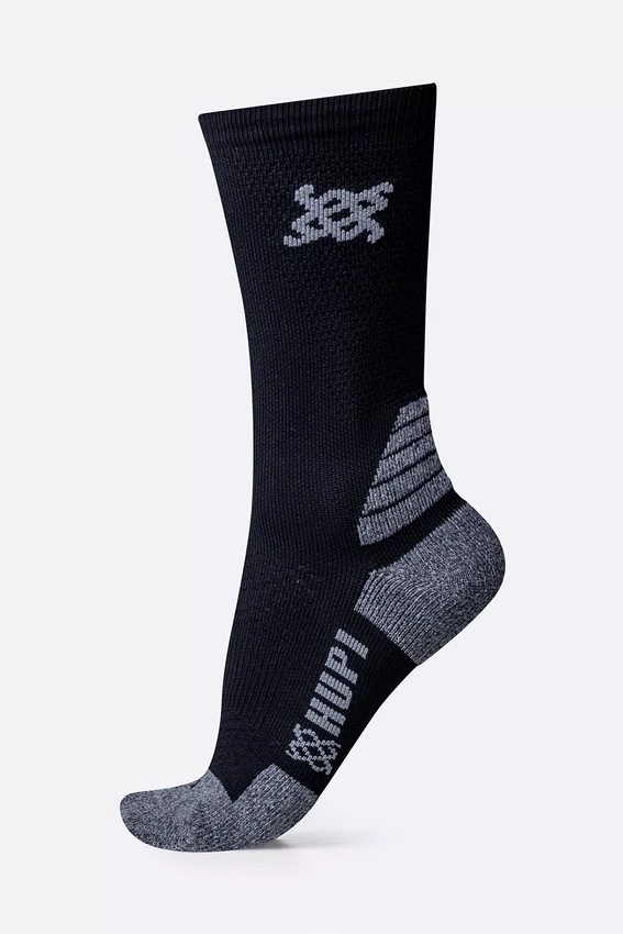 Meia HUPI Edge Preto e Cinza