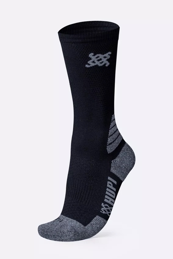 Meia HUPI Edge Preto e Cinza