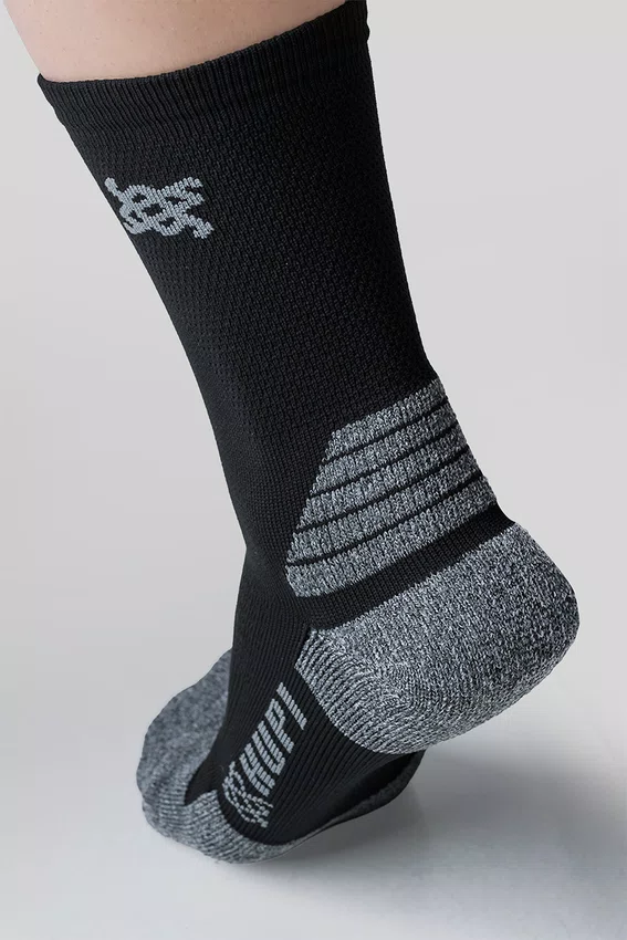Meia HUPI Edge Preto e Cinza