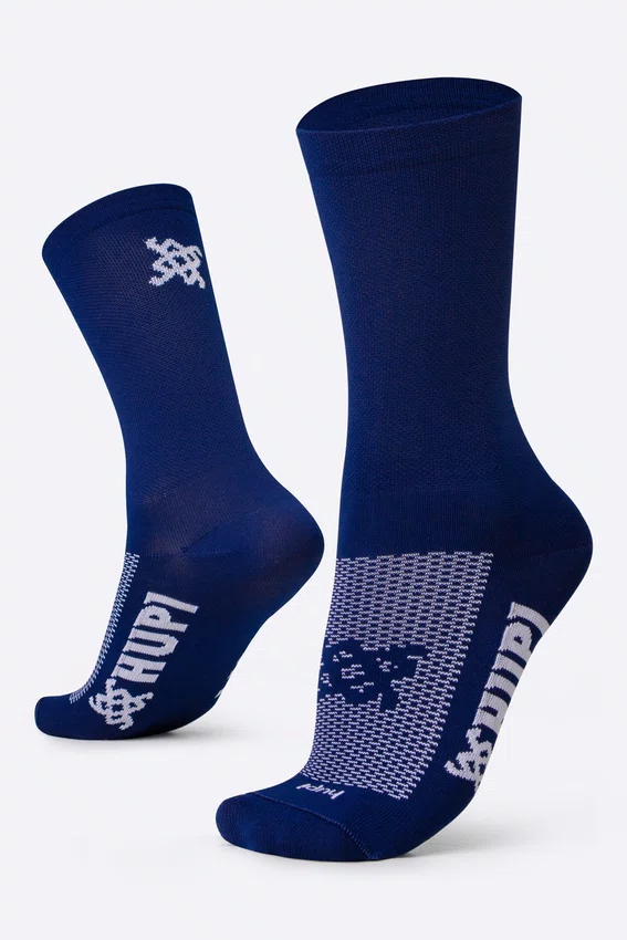 Meia HUPI Lisa Azul Marinho - Tamanho Plus 42-46