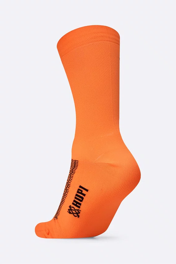 Meia HUPI Lisa Laranja Neon - Tamanho Plus 42-46