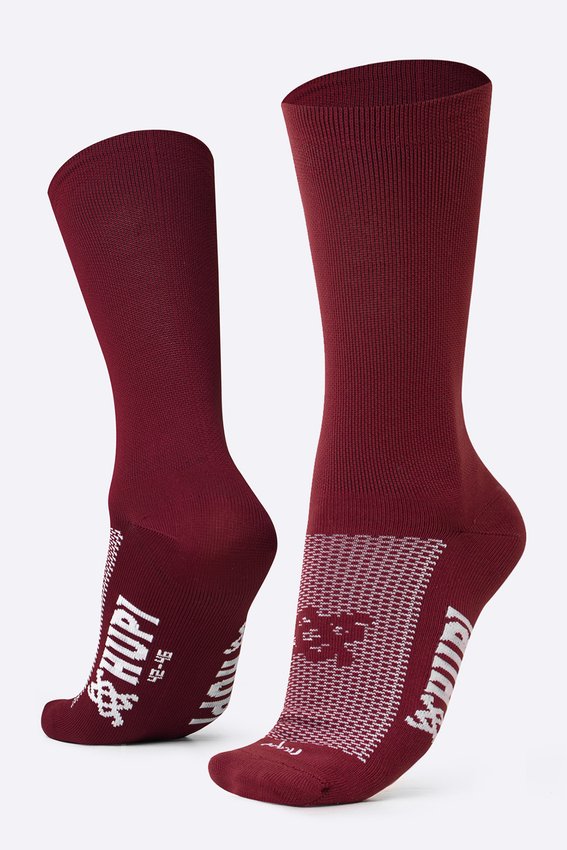 Meia HUPI Lisa Vinho Merlot - Tamanho Plus 42-46