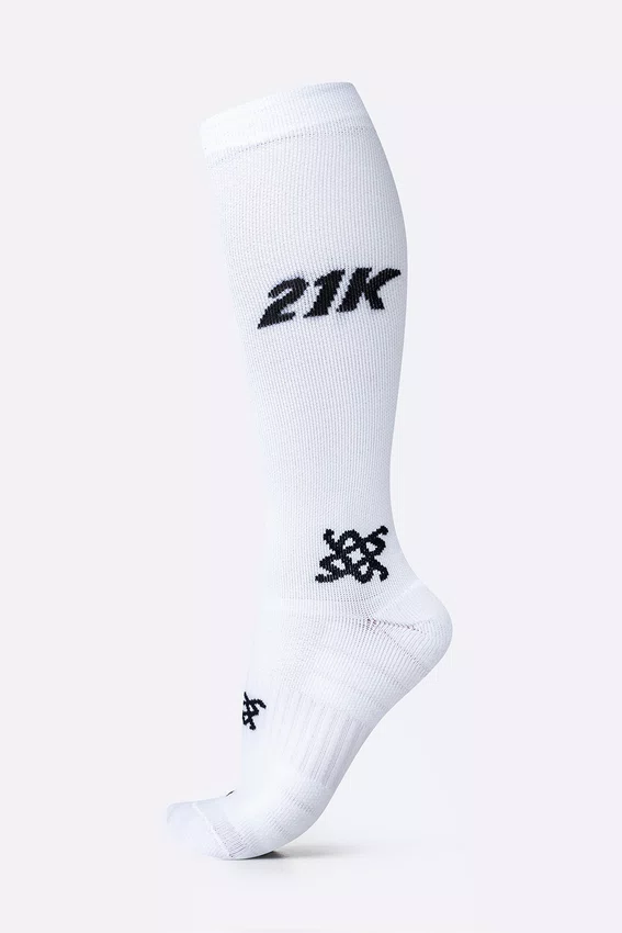 Meia HUPI Longa 21k Branco