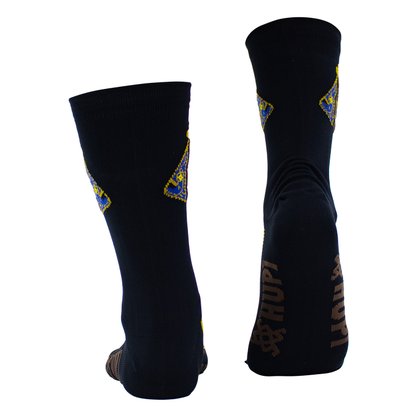 Meia HUPI Nossa Senhora Aparecida Preto - LT para pés menores 34-38