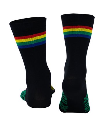 Meia HUPI Rainbow Preto - LT para pés menores 34-38