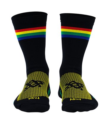 Meia HUPI Rainbow Preto - LT para pés menores 34-38