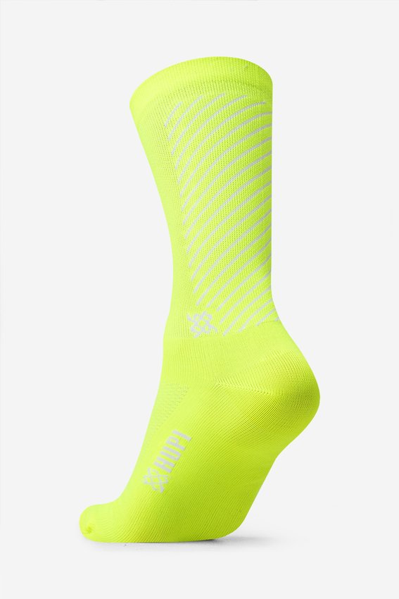 Meia HUPI Reacto Amarelo neon