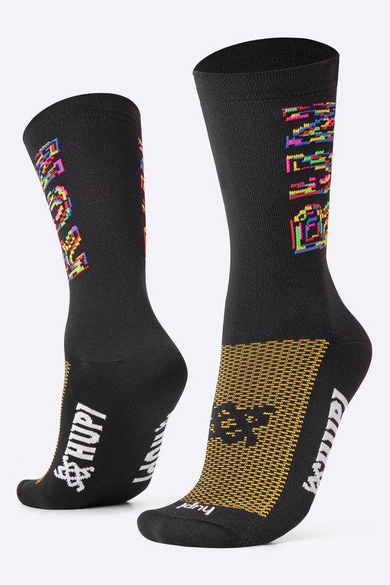 Meia HUPI Run Colors Preto