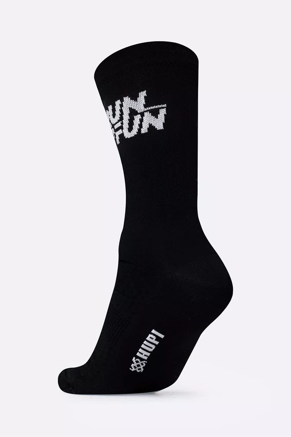 Meia HUPI Run For Fun Preto