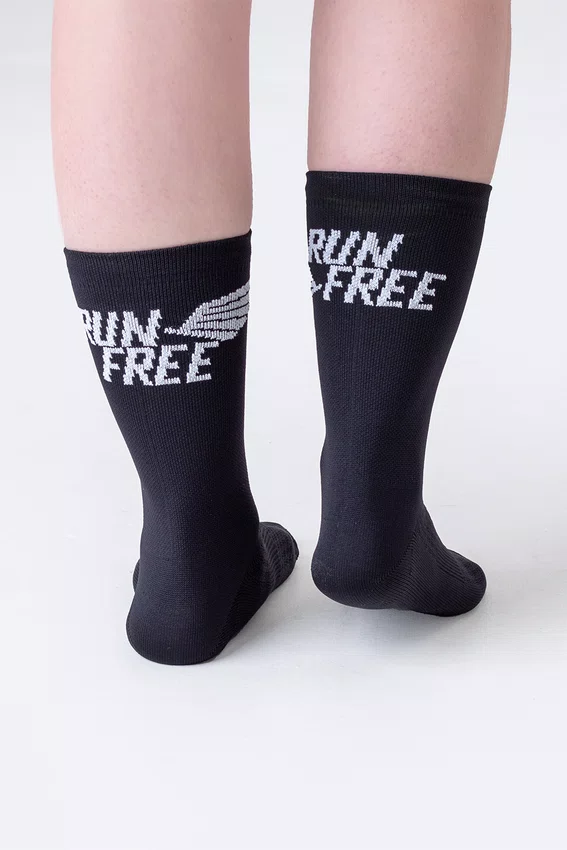Meia HUPI Run Free Preto