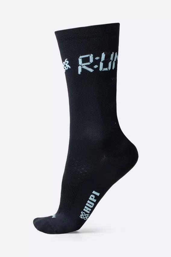 Meia HUPI Run Preto - LT para pés menores 34-38
