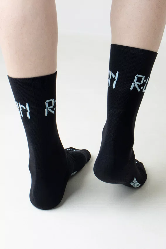 Meia HUPI Run Preto - Tamanho Plus 42-46