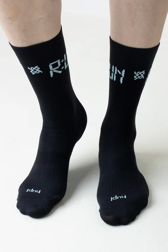 Meia HUPI Run Preto - Tamanho Plus 42-46