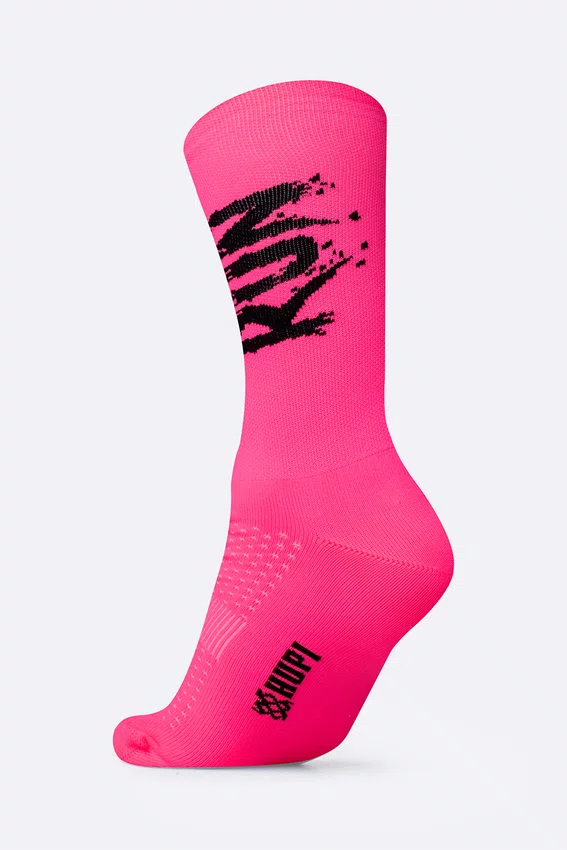 Meia HUPI Run Splash Rosa Plus 42–46