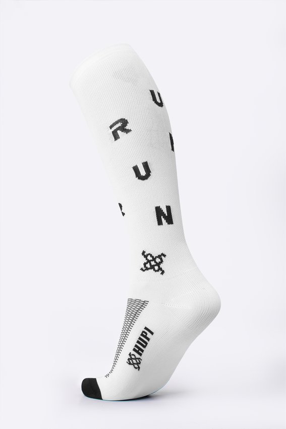 Meia HUPI Run Sprint Branca Longa