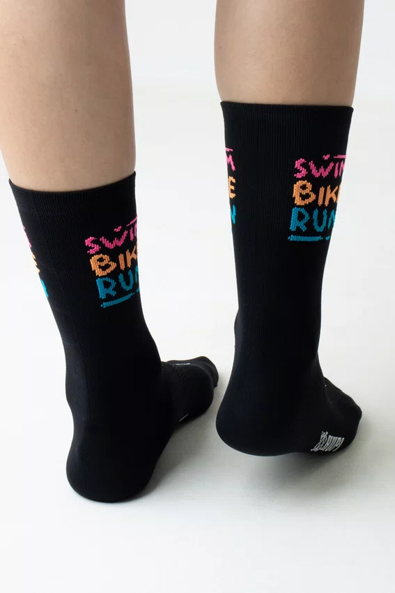 Meia HUPI Run Swim Bike Run Plus para Pés Maiores 42 ao 46