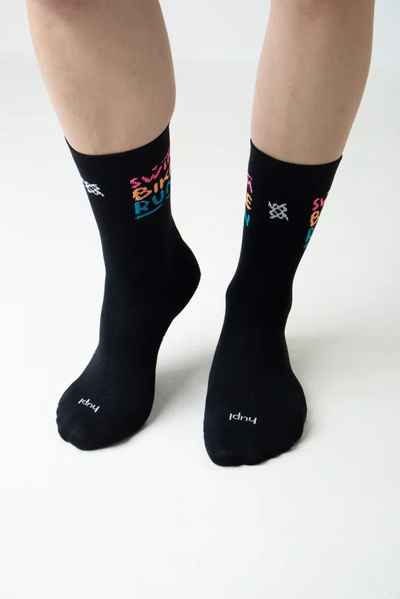Meia HUPI Run Swim Bike Run Plus para Pés Maiores 42 ao 46