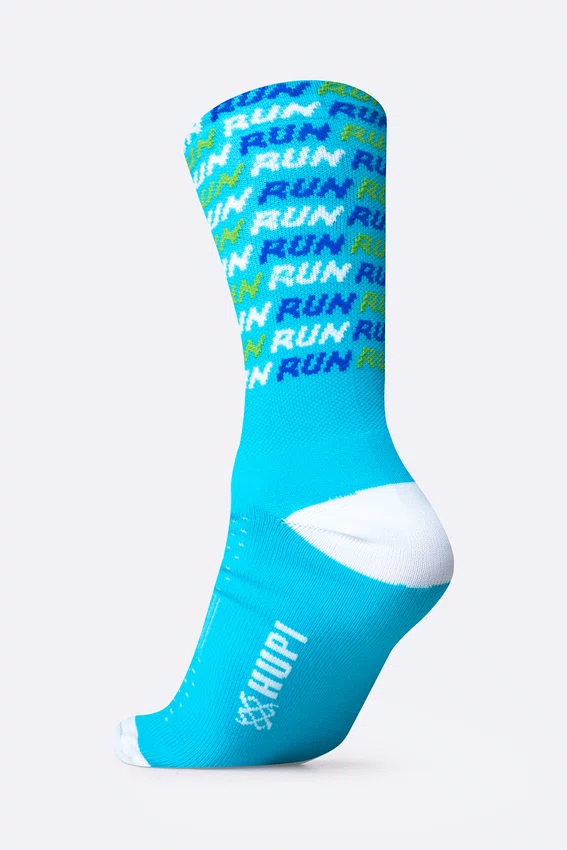 Meia HUPI Run Tri Azul