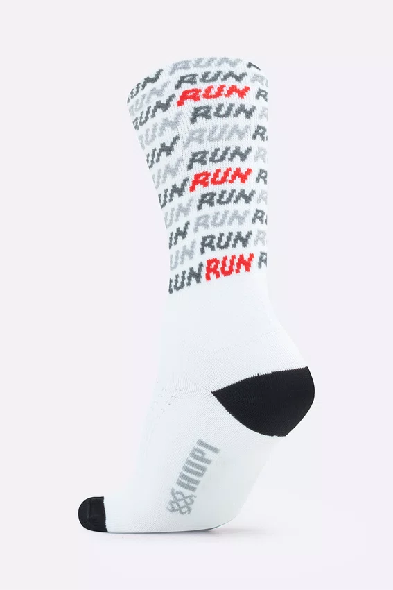 Meia HUPI Run Tri Branco Plus 42-46