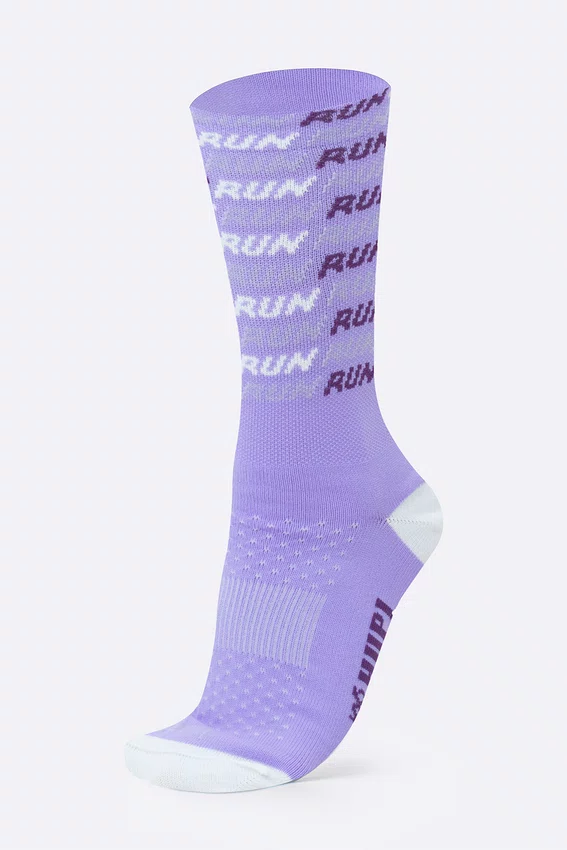 Meia HUPI Run Tri Lilás