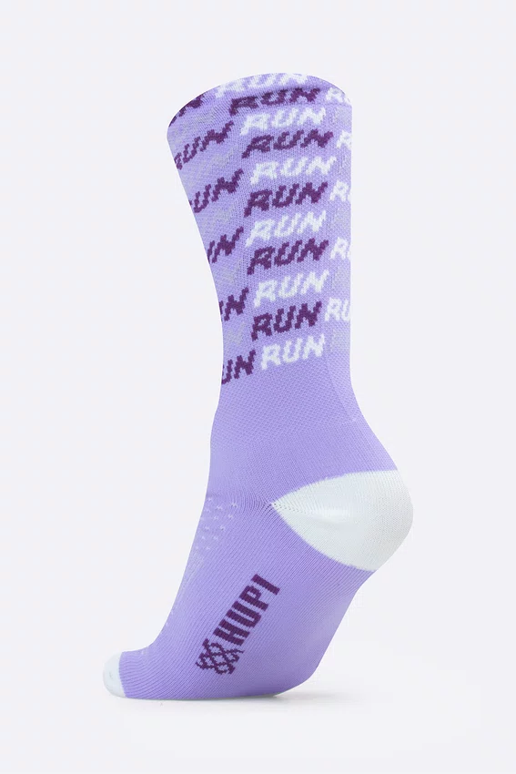 Meia HUPI Run Tri Lilás Pés Menores 34-38