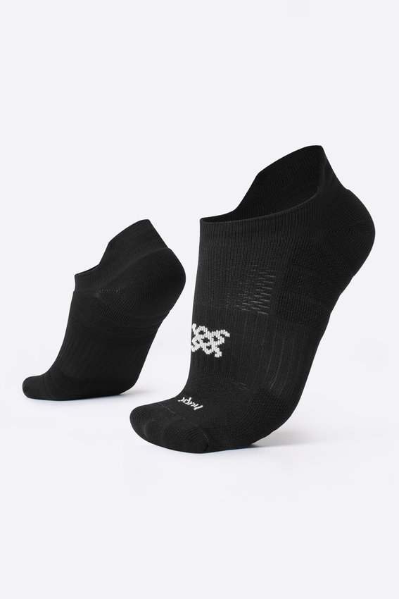 Meia HUPI Running Pro Invisível Preto - Tamanho Plus 42-46