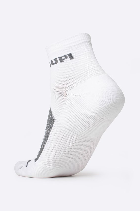 Meia HUPI Running Pro Prime Branco e Preto