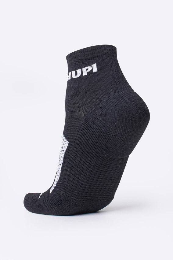Meia HUPI Running Pro Prime Preto e Branco - LT para pés menores 34-38