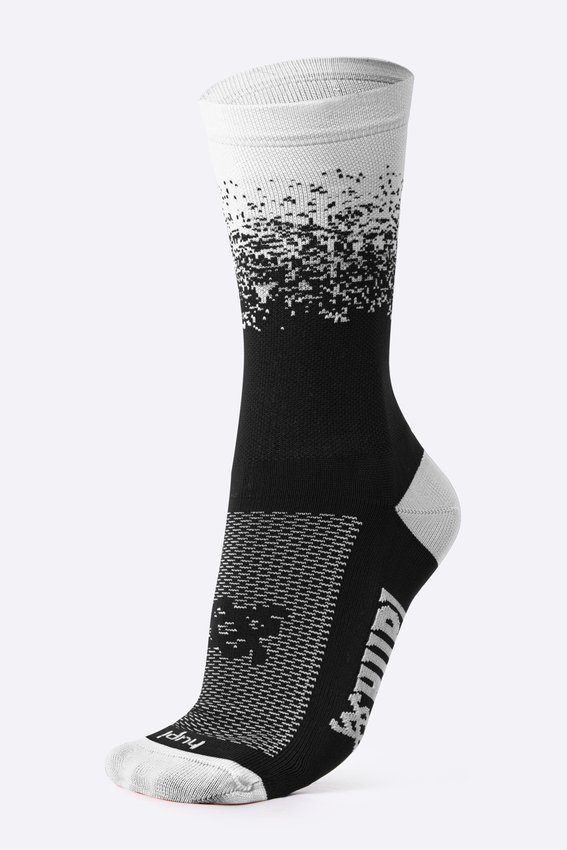 Meia HUPI Splash Preto/branco