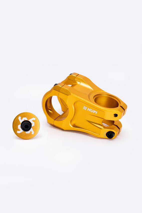 Avanço Suporte Guidão HUPI Strip 31.8mm 50mm - Dourado