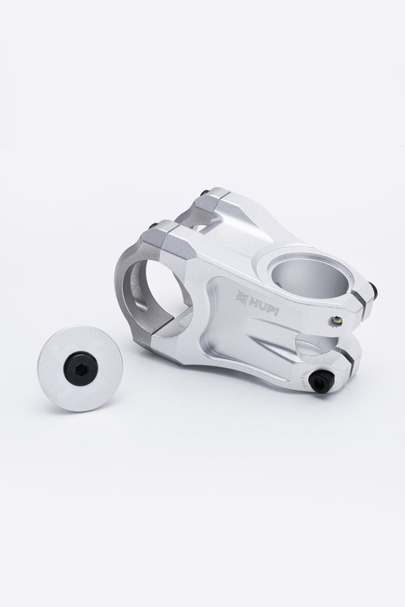 Avanço Suporte Guidão HUPI Strip 31.8mm 50mm - Prata