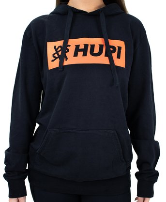 Moletom HUPI Strait Orange Preto